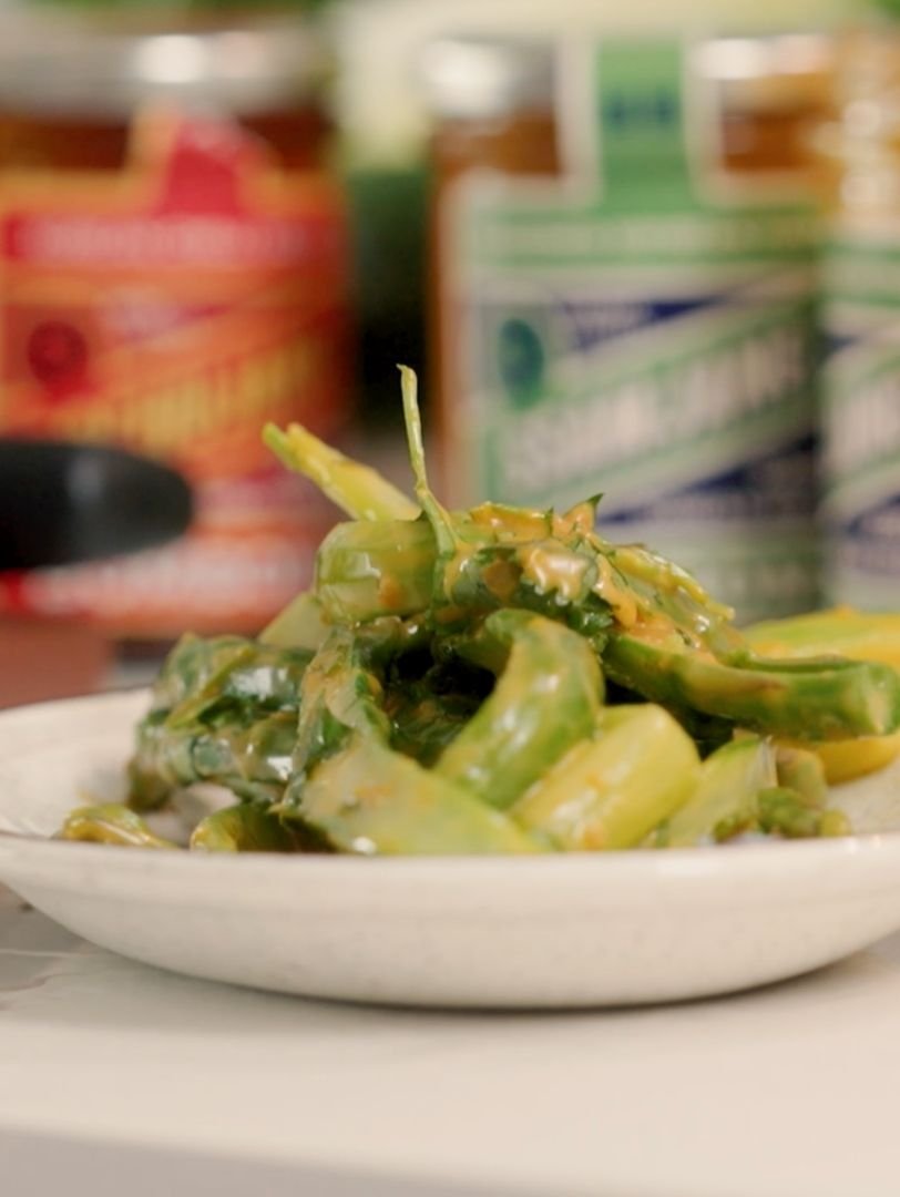Esu Lee for BOMBOM: Asparagus Salad