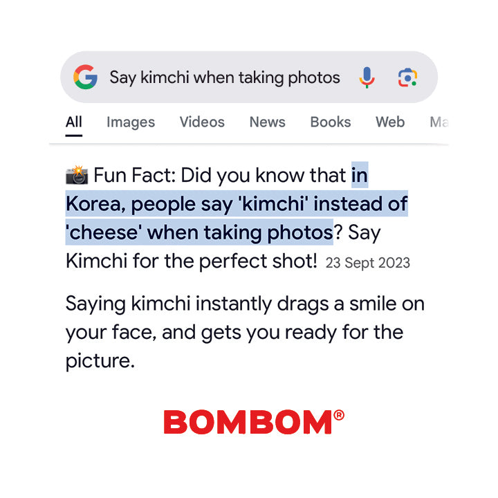 Korean Say Kimchi