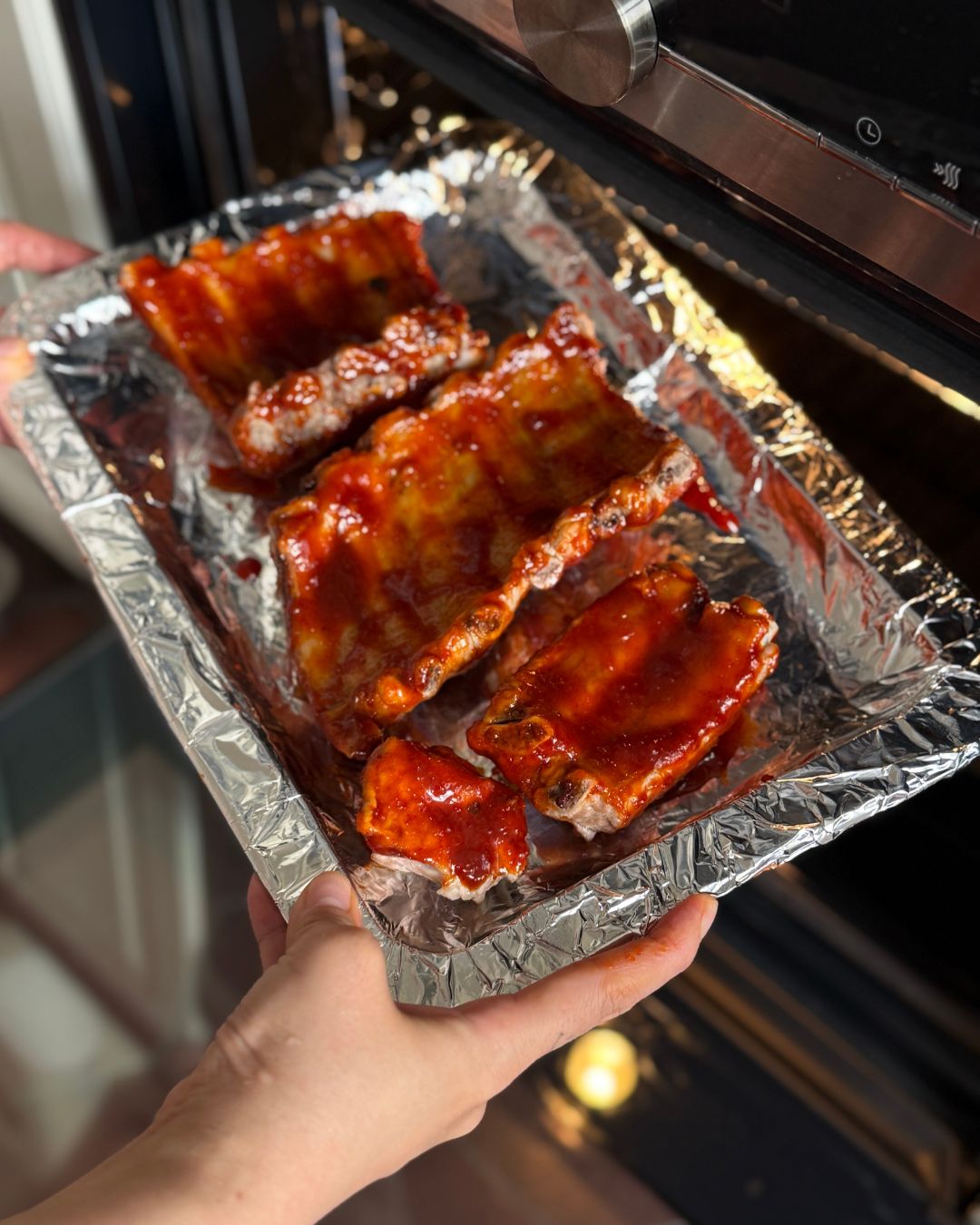 Sticky Oven-Baked Korean BBQ Ribs with Sweet & Spicy Gochujang Sauce
